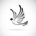Vector of birdsDove design on a white background,. Wild Animals. Bird logo or icon. Easy editable layered vector illustration Royalty Free Stock Photo