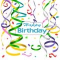 Vector birthday card Royalty Free Stock Photo