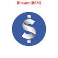 Vector Bitsum BSM logo Royalty Free Stock Photo