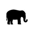 Elephant silhouette for natural design