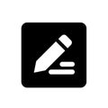 Vector black write file type icon set