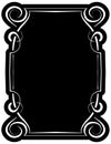 Vector black frame with elegant border