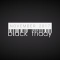 Vector black friday background. Barcode style Royalty Free Stock Photo