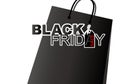 Vector black friday sale design of shopping bag