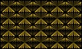 Vector of black and gold background with geometric designs, texture, pattern, abstract