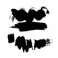 Black ink blot isolated on a white background. Grunge texture