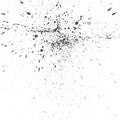 Vector Black Ink Drops grunge Texture Royalty Free Stock Photo