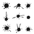 Vector black ink splash Royalty Free Stock Photo