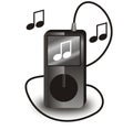 Vector black ipod