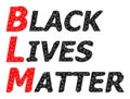 Vector Black Lives Matter Polygonal Icon