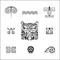 Polynesian tattoo indigenous primitive art