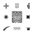 Polynesian tattoo indigenous primitive art Royalty Free Stock Photo