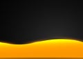 Vector black and orange background with shadows and light effects Royalty Free Stock Photo