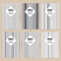 Vector black pattern set of Vintage background banner Royalty Free Stock Photo