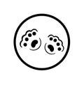 Animal paw print logo icon