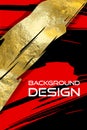 Vector Black Red and Gold Design Template, Flyers, Mobile Technologies, Applications, Online Services, Typographic