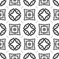 Vector Black Repeated Design On White Background Rectangles Diamond Shapes Repeated Vector Illustrations.