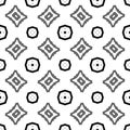 Vector Black Repeated Design On White Background Rectangles Small Pattern Repeated Vector Illustrations.