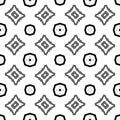 Vector Black Repeated Design On White Background Rectangles Small Pattern Repeated Vector Illustrations.