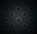 Vector black seamless wallpaper pattern Royalty Free Stock Photo
