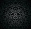 Vector black seamless wallpaper pattern Royalty Free Stock Photo