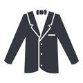 Vector Silhouette Tuxedo Icon