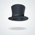 Vector Black top hat on white