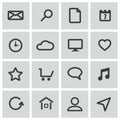 Vector black universal icons