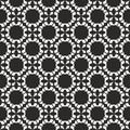Vector Black and white Abstract geometric flower, emphasis on circular elemets