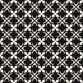 Vector black and white abstract ornamental seamless pattern in gothic style Royalty Free Stock Photo