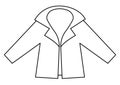 Vector black and white groom jacket icon. Cute just married boy line suit piece. Wedding ceremony clothes. Cute gentleman outline