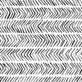 Vector black white herringbone seamless pattern. Watercolor, ink background. Scandinavian design, fashion textile print