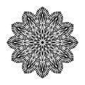 Indian Mandala round flower design cdr format