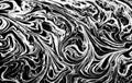 Vector black and white marbled abstract background. Liquid pattern. Grunge texture. Bubble, acrylic.