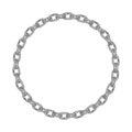 Vector Black And White Metal Chain Border