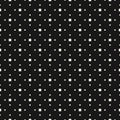 Vector black and white minimalist geometric seamless pattern with small squares Royalty Free Stock Photo