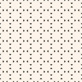 Vector black and white minimalist seamless pattern. Stylish geometric texture with tiny arrow shapes Royalty Free Stock Photo