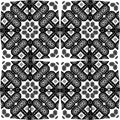 Black and white simple star shape geometric seamless pattern, vector Black and white simple star shape geometric seamless pattern, Royalty Free Stock Photo
