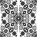 Black and white simple star shape geometric seamless pattern, vector Black and white simple star shape geometric seamless pattern, Royalty Free Stock Photo