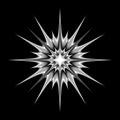 Vector, black and white portal. mandala isolated, abstraction