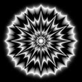 Vector, black and white portal. mandala isolated, abstraction