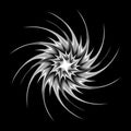 Vector, black and white portal. mandala isolated, abstraction