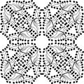 Vector BLACK WHITE SEAMLESS PATTERN DESIGN Royalty Free Stock Photo