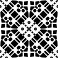 Vector BLACK WHITE SEAMLESS PATTERN DESIGN