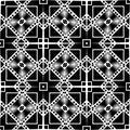 Vector BLACK WHITE SEAMLESS PATTERN DESIGN Royalty Free Stock Photo