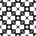 Vector Black and White seamless pattern design