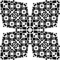 Vector BLACK WHITE SEAMLESS PATTERN DESIGN Royalty Free Stock Photo
