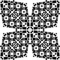 Vector BLACK WHITE SEAMLESS PATTERN DESIGN Royalty Free Stock Photo