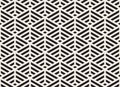 Vector Black And White Seamless Triangle Lines Isometric Grid Geometric Pattern