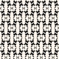 Vector black and white texture with curved shapes, grid, mesh, lattice. Royalty Free Stock Photo